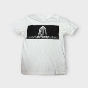 Rare Vintage 1990s Emporio Armani “Norman Watson” Picture, Graphic White T-Shirt